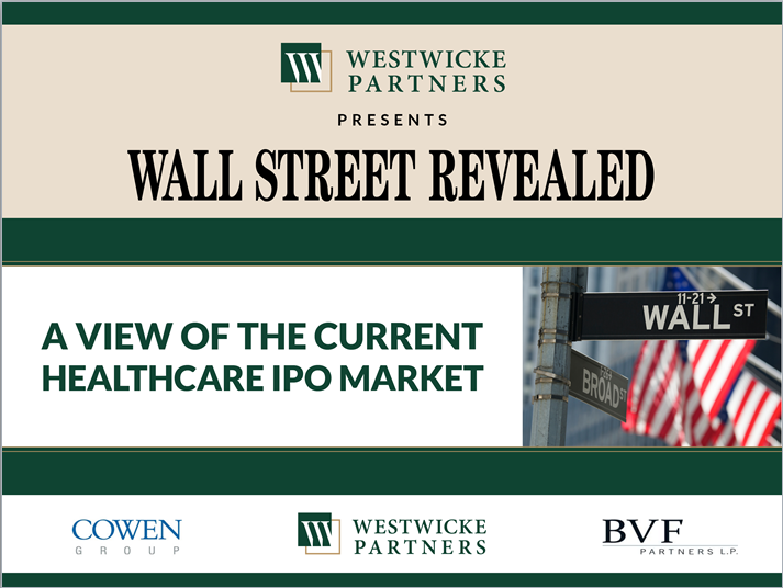 A View of the Current Healthcare IPO Market